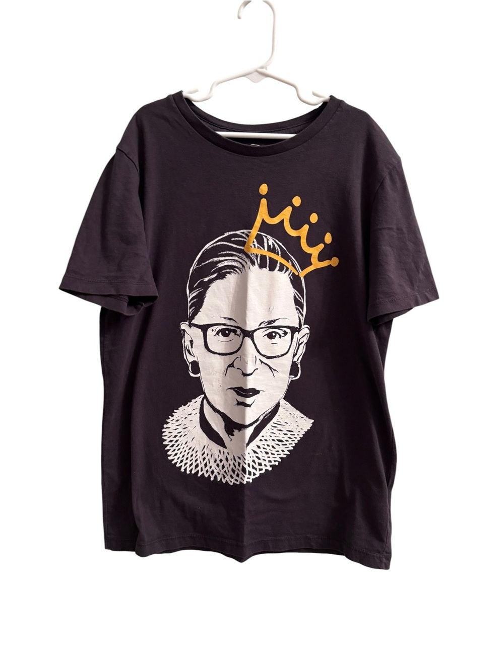 RBG Graphic Tee with Yellow‎ Crown Print - Youth XL